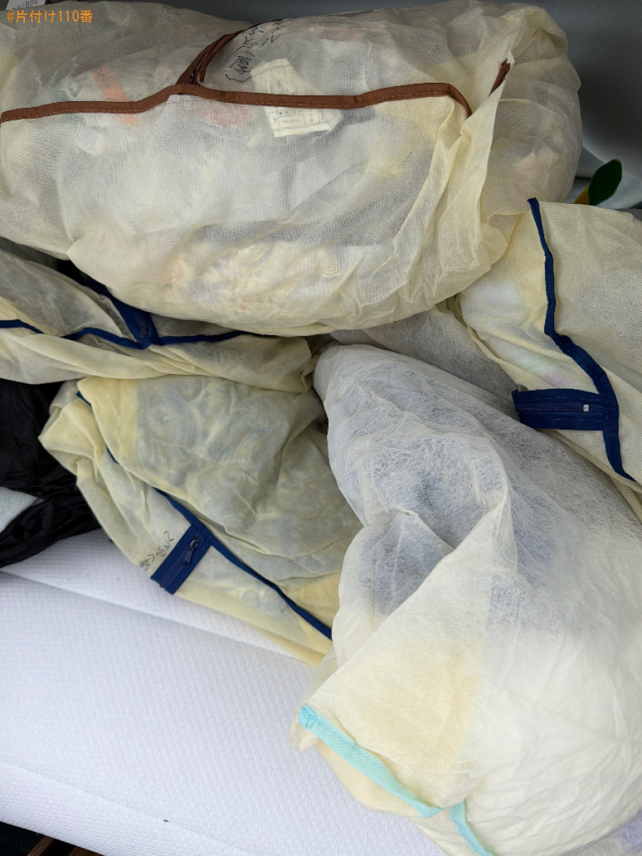 【青森市】マットレス付きシングルベッド、布団、ラックの回収・処分