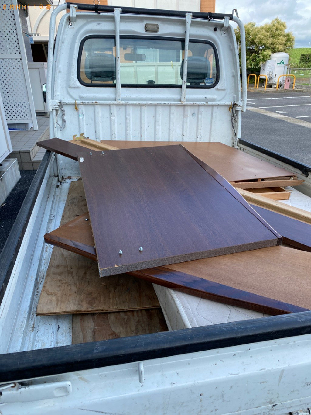 【出雲市下古志町】マットレス付きシングルベッドの回収・処分ご依頼