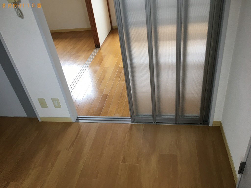 【姶良市永池町】鏡台、ラック、トースター、シングルベッド等の回収