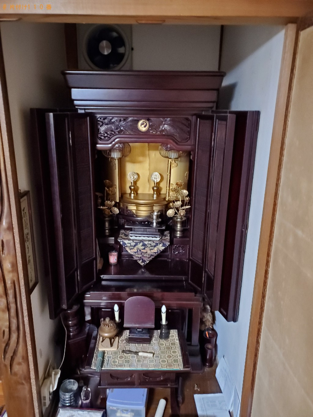 【福井市】仏壇、仏具の回収・処分ご依頼　お客様の声