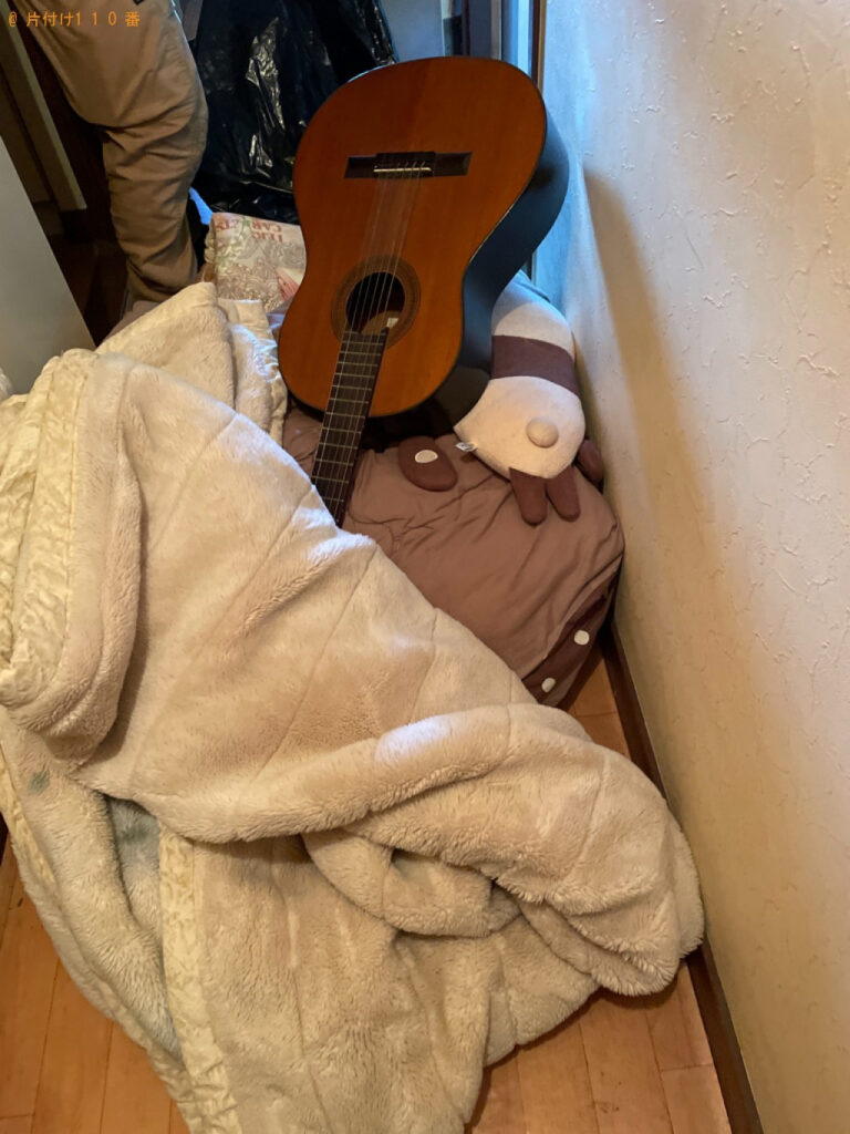 【高岡市】テレビ、ギター、布団等の回収・処分ご依頼　お客様の声