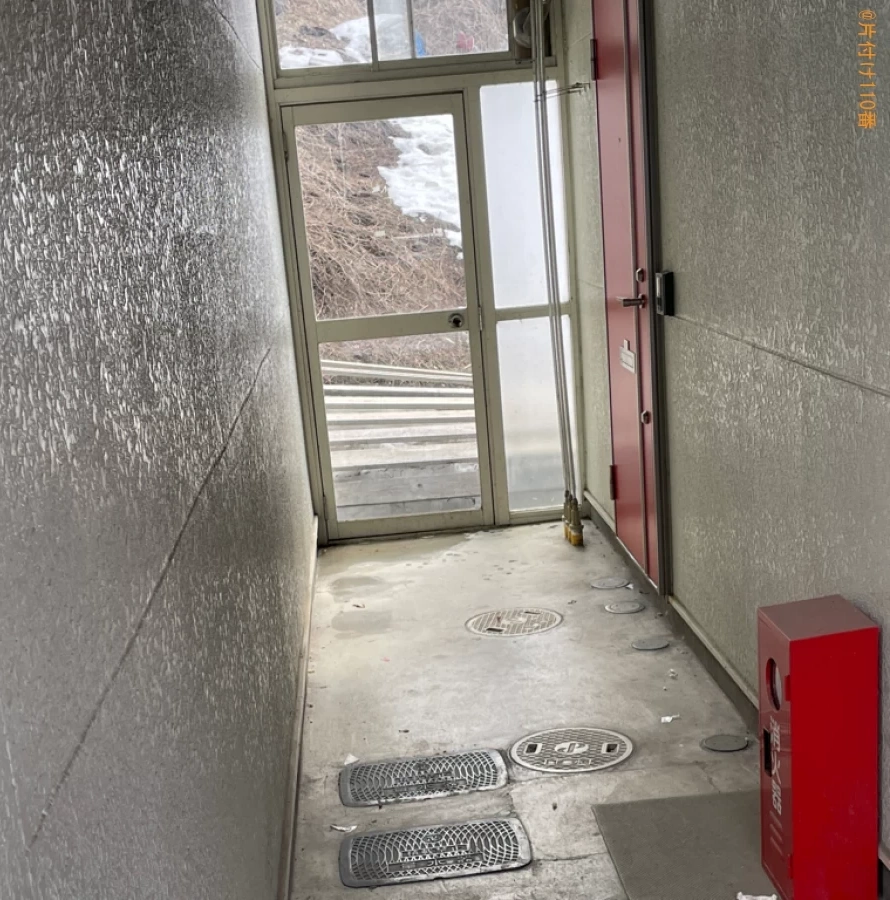 【弘前市南塘町】収納ケース、一般ごみ等の回収とハウスクリーニング