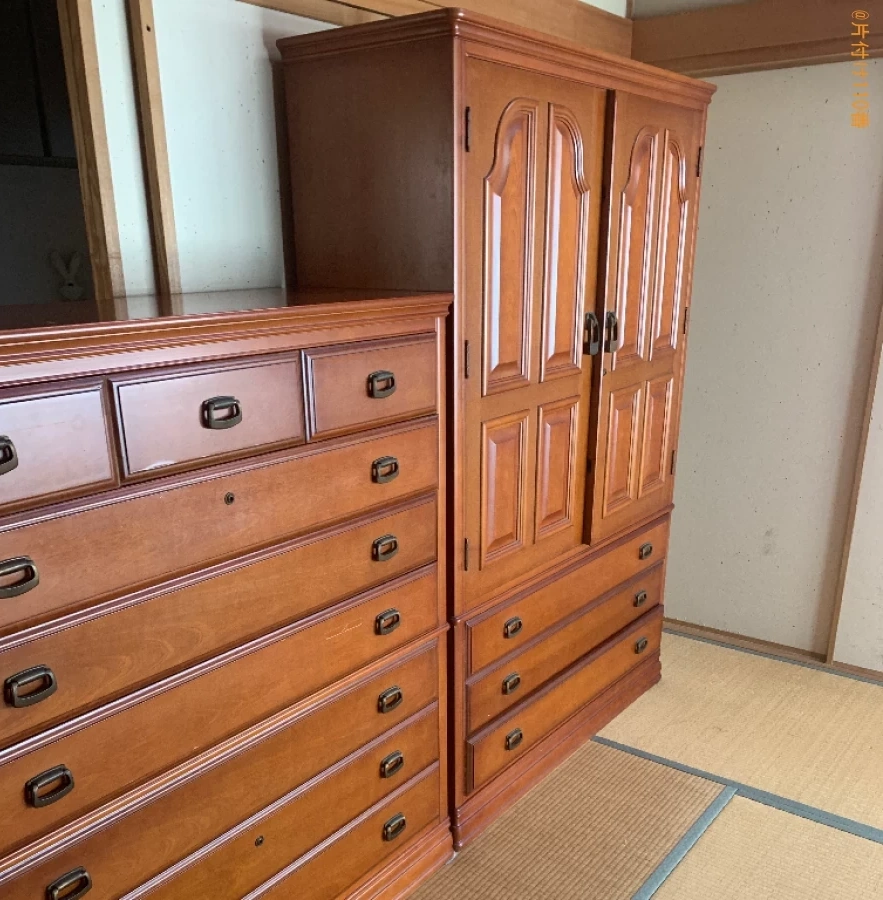 【鳥取市】タンス、食器棚の回収・処分ご依頼　お客様の声