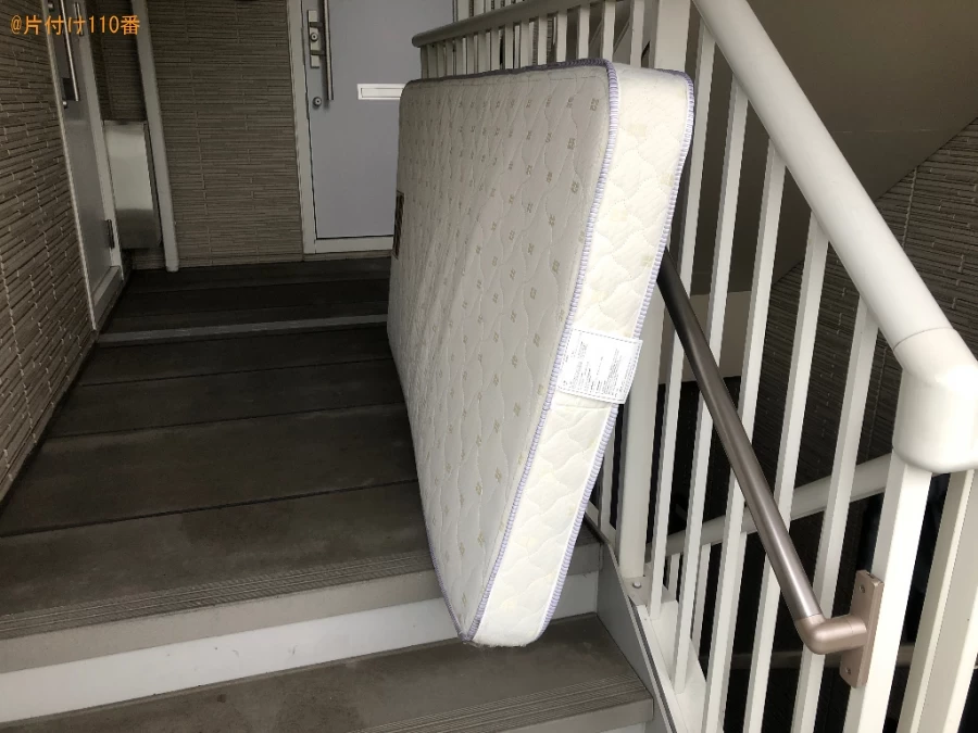 【光市】マットレス付きシングルベッドの回収・処分ご依頼