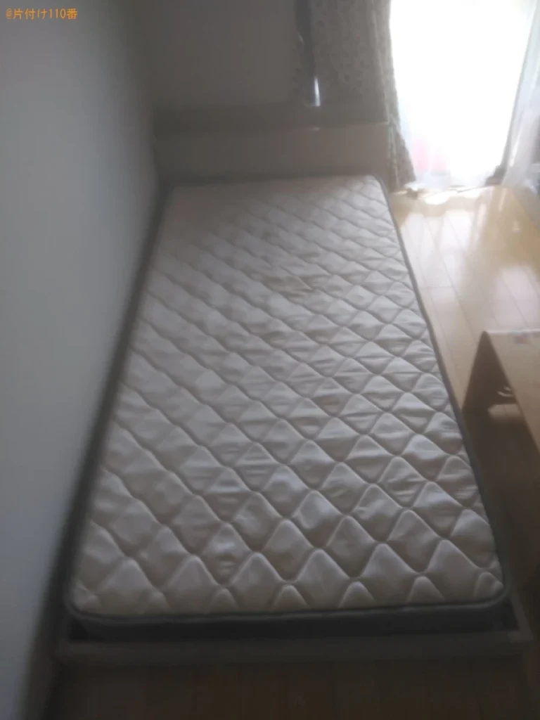 【西条市】マットレス付きシングルベッド3台、ぬいぐるみ等の回収
