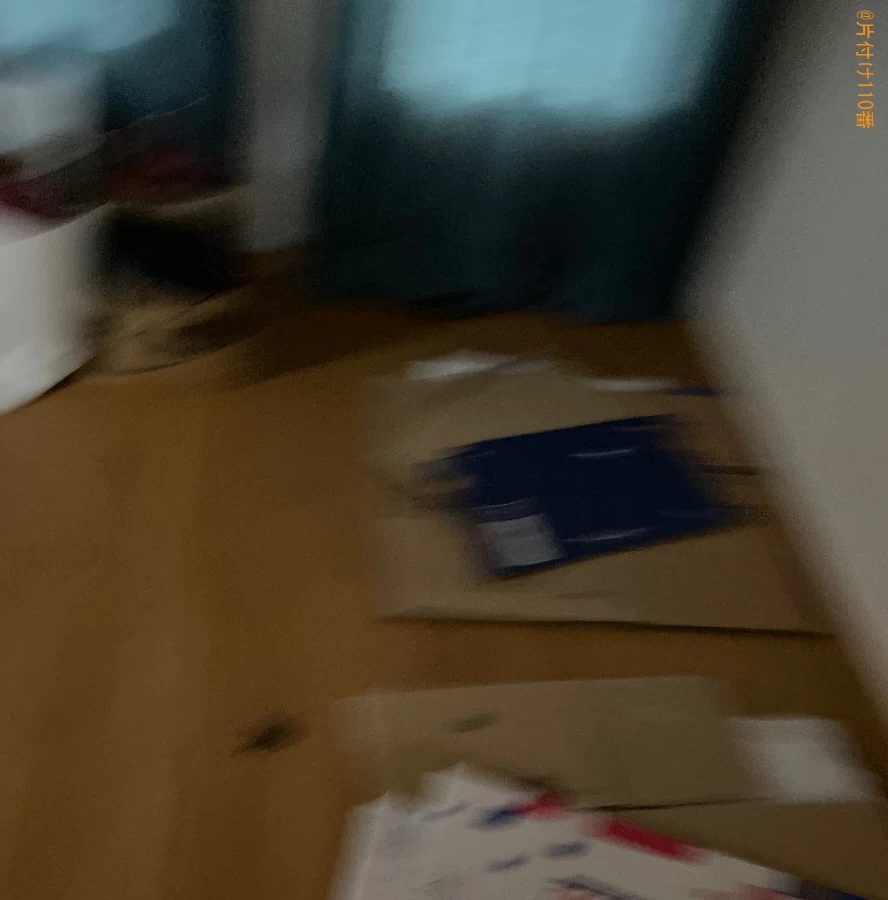 【岡山市中区】マットレス付きシングルベッド、ローテーブル等の回収