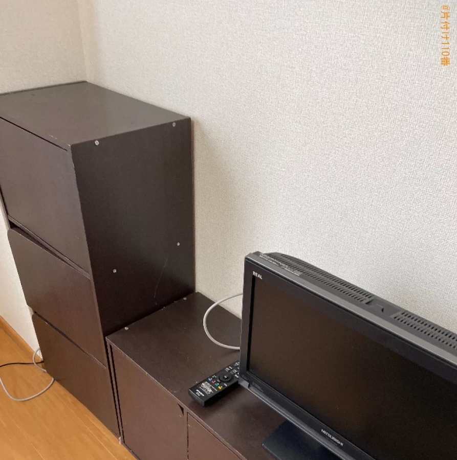 【岡山市中区】マットレス付きシングルベッド、ローテーブル等の回収