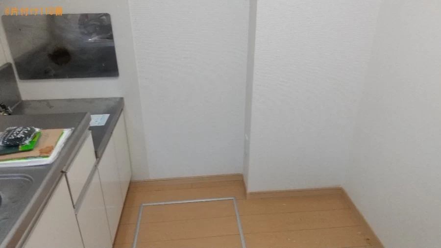 【福山市東川口町】冷蔵庫、テレビ、洗濯機、シングルベッドの回収