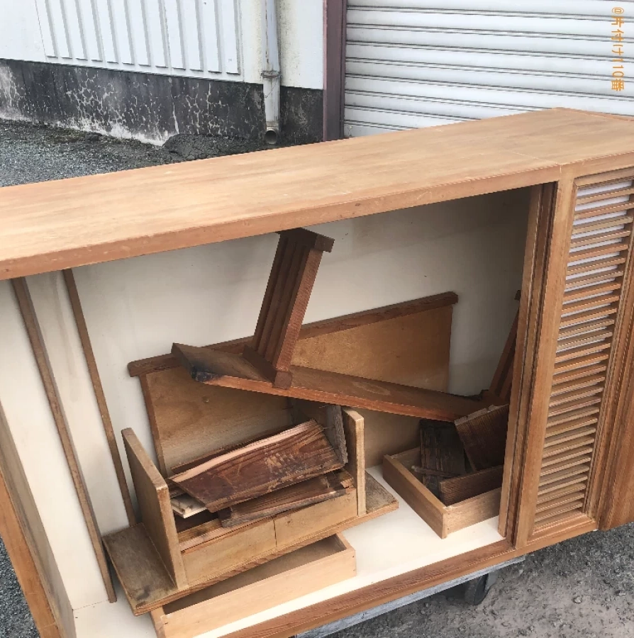 【佐賀市本庄町】シングルベッド、カラーボックス、冷蔵庫等の回収