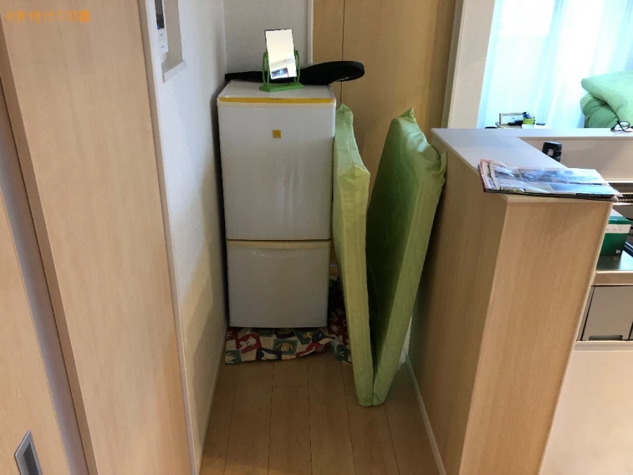 【周南市新堤町】シングルベッド、シングルベッドマットレス等の回収