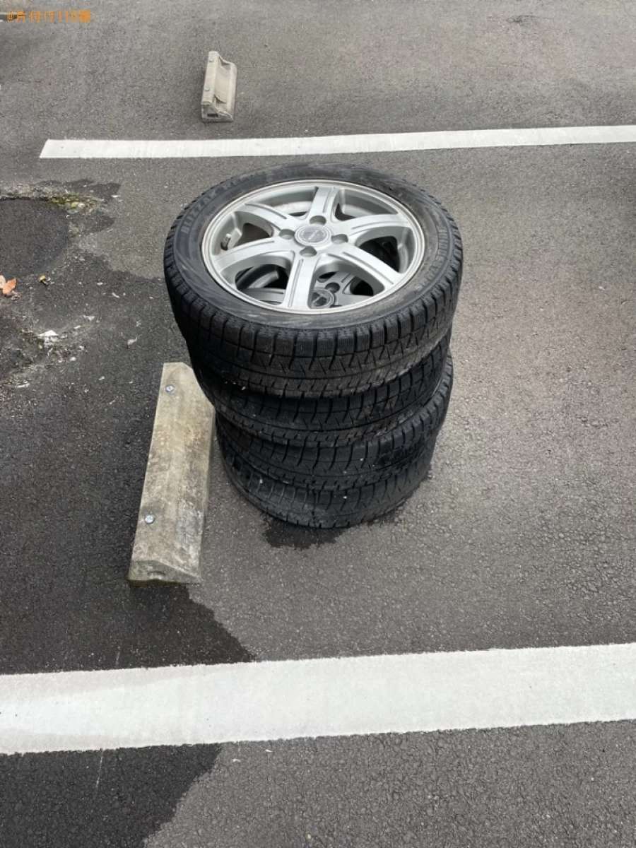 【京都市山科区】ホイール付き自動車タイヤの回収・処分ご依頼