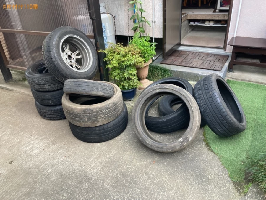 【鹿児島市郡山町】自動車タイヤ、ホイールの回収・処分ご依頼