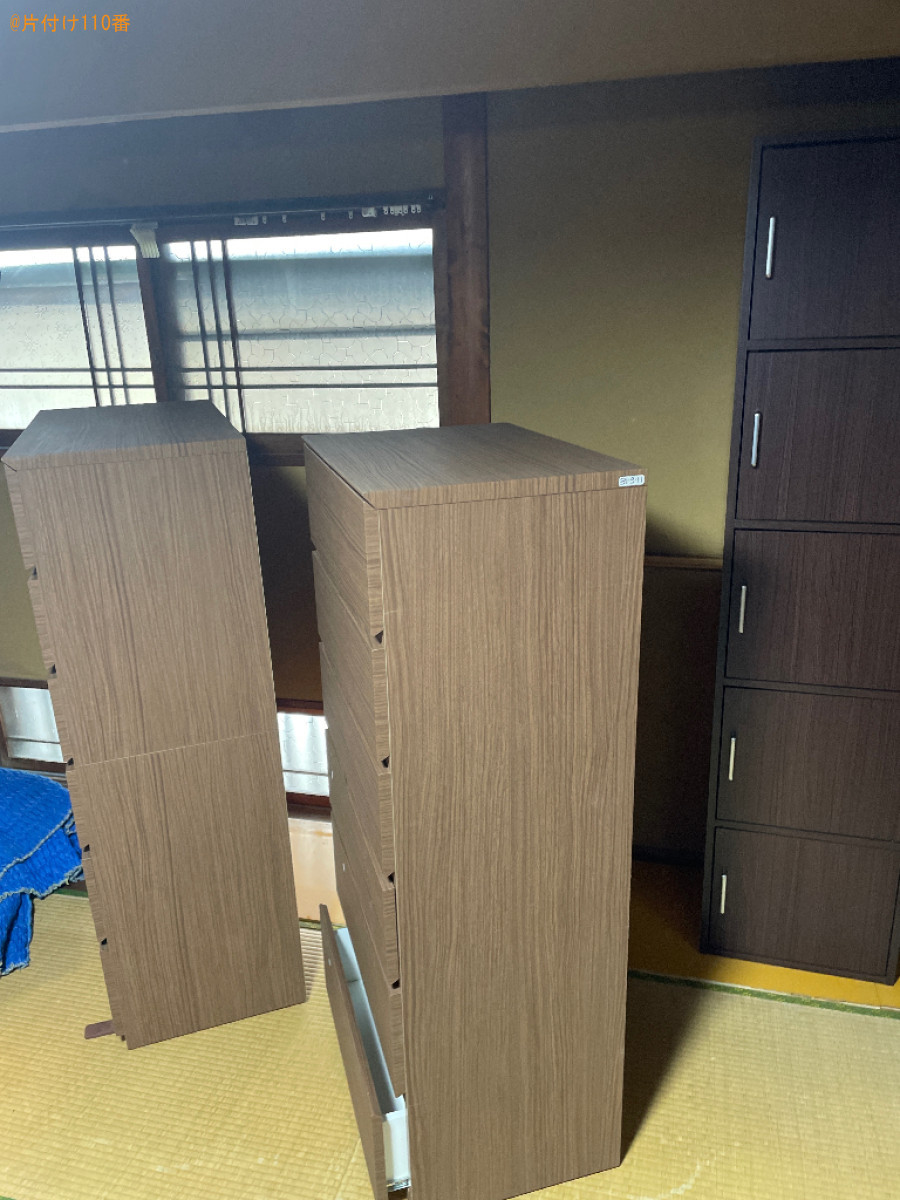 【宇治市】タンスを1階から2階へ、テレビを2階から1階へ移動する