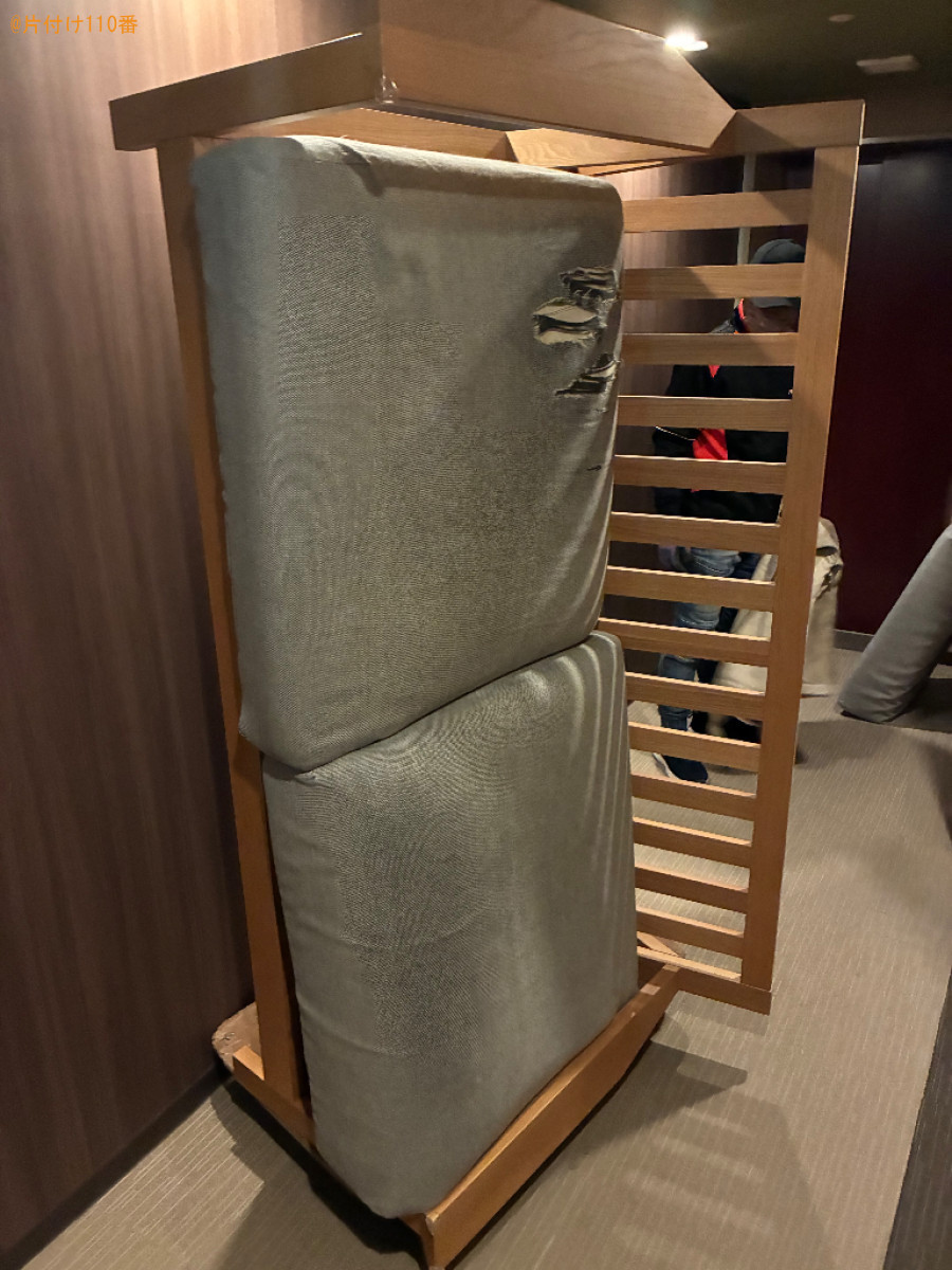 【港区】三人掛けソファーの回収・処分ご依頼　お客様の声