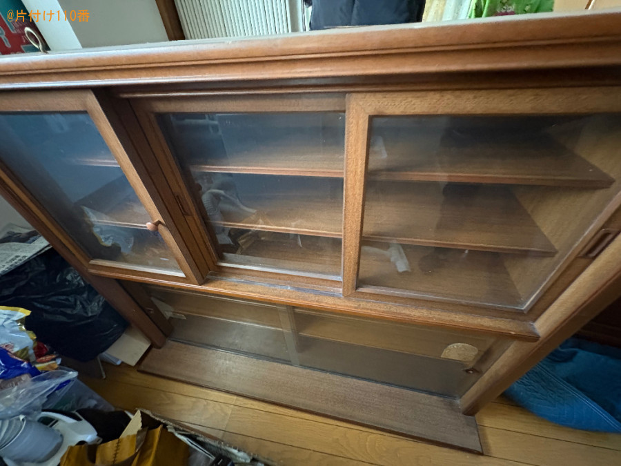 【甲府市】食器棚の回収・処分ご依頼　お客様の声