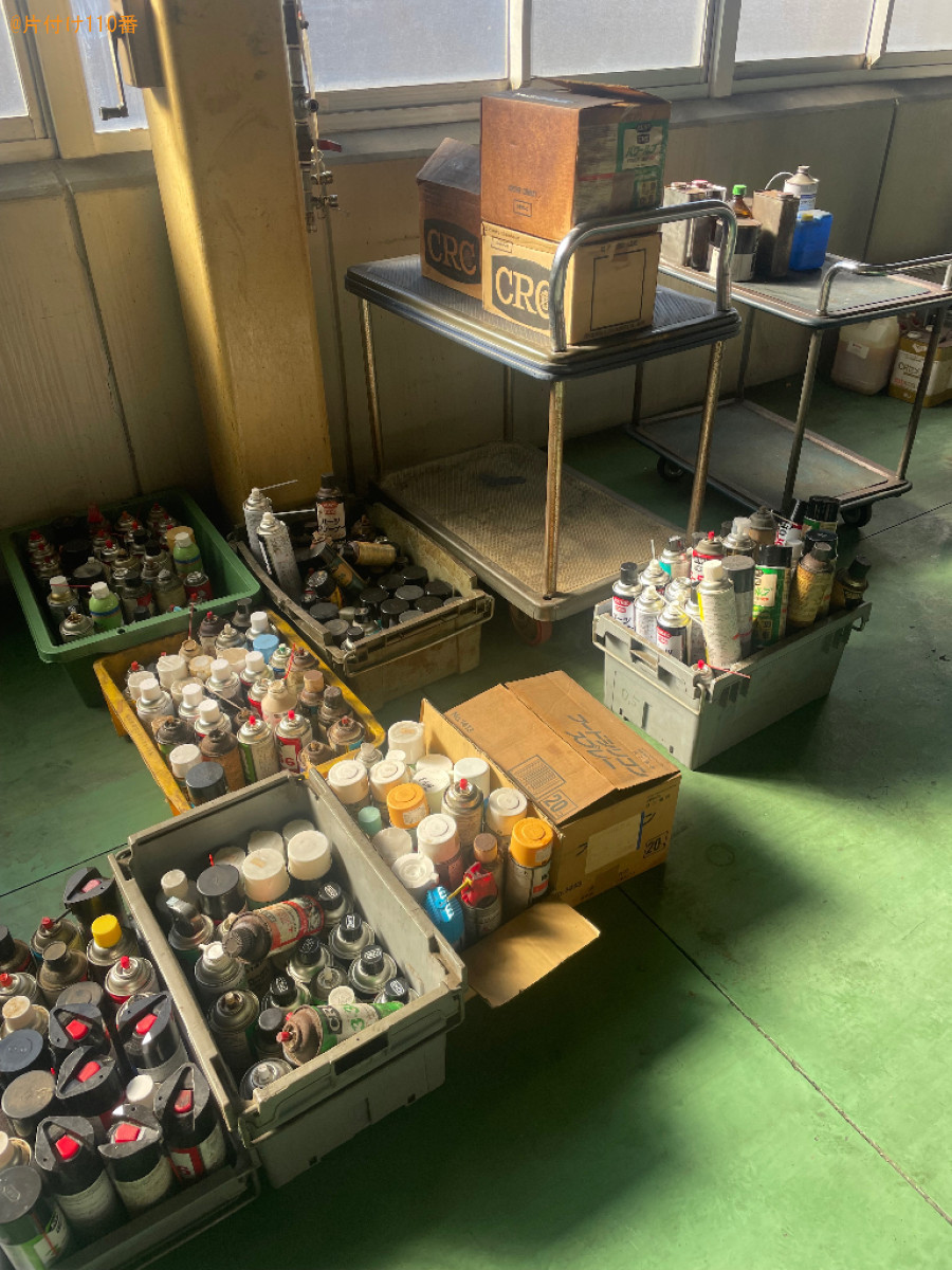 【浜松市浜名区】中身の残ったスプレー缶の回収・処分ご依頼