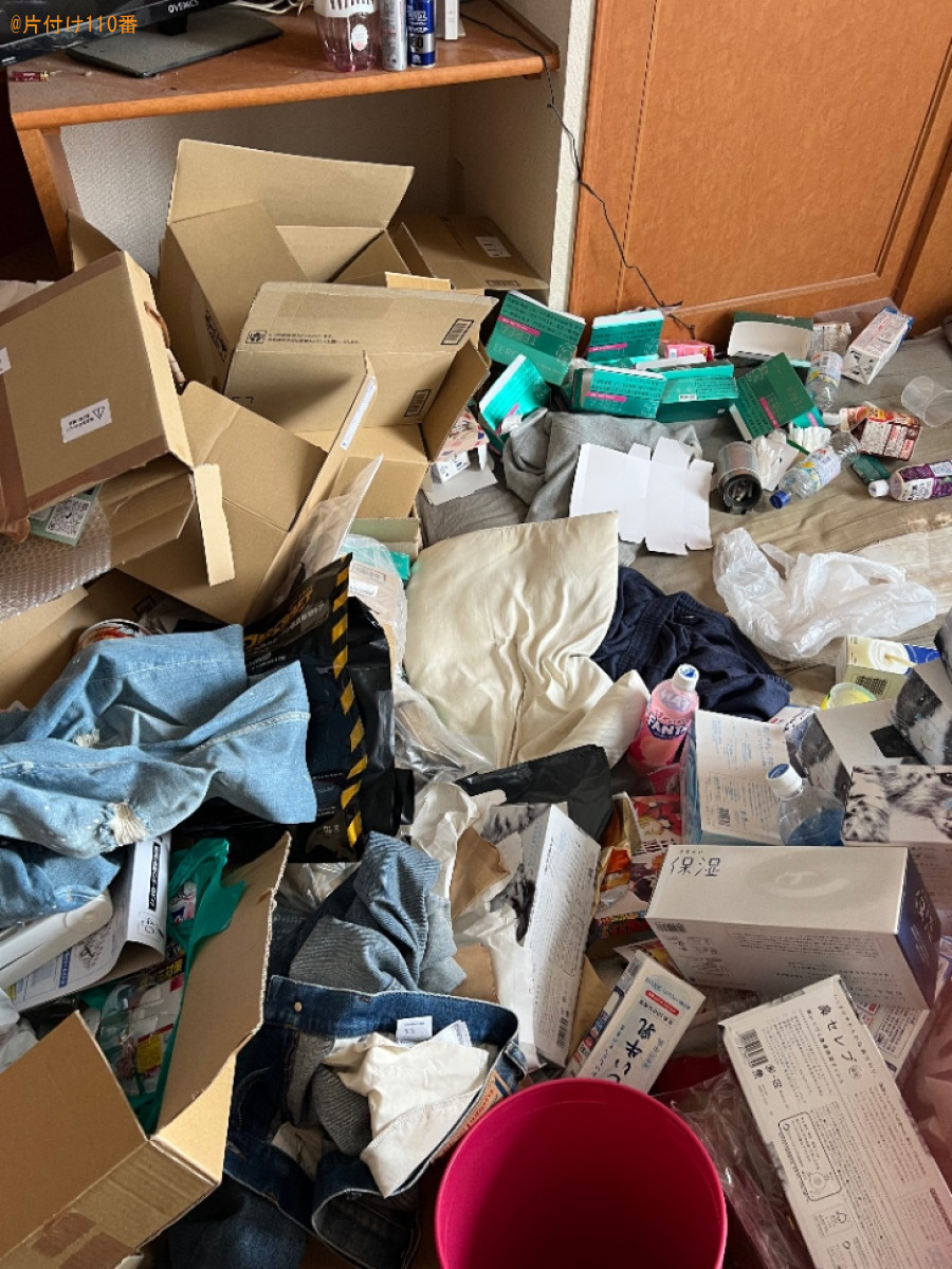 【魚津市】衣類、段ボール、一般ごみ等の回収とハウスクリーニング