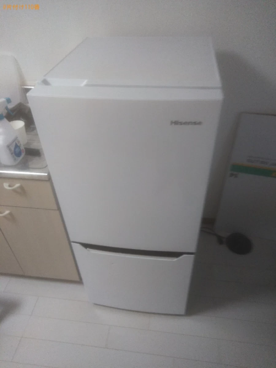 【東温市】マットレス付きシングルベッド、冷蔵庫、洗濯機等の回収