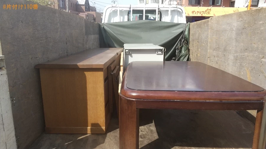 【福山市三吉町】テレビボード、ローテーブル、ラック等の回収・処分