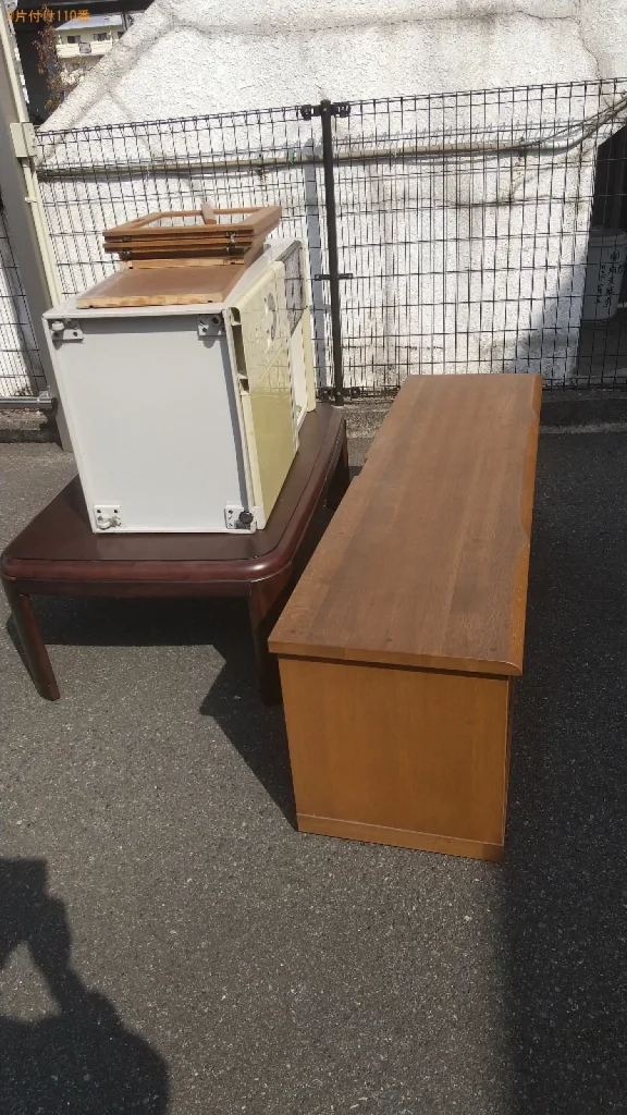 【福山市三吉町】テレビボード、ローテーブル、ラック等の回収・処分