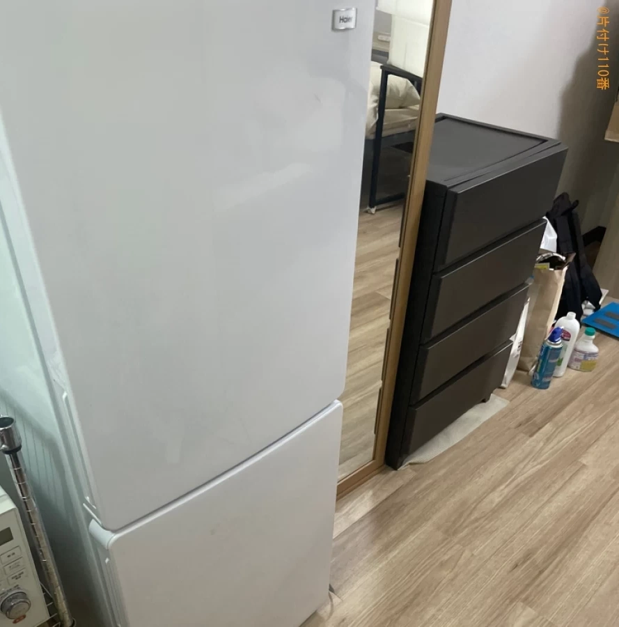 【弘前市富士見町】冷蔵庫、電子レンジ、スチールラック等の回収