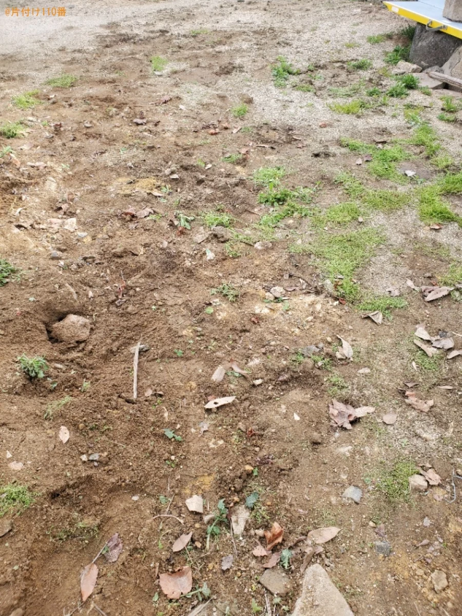 【岡山市南区】庭石の回収・処分ご依頼　お客様の声