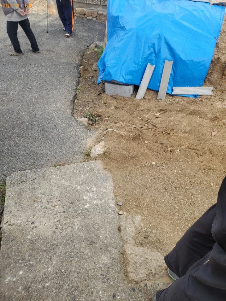 【岡山市南区】庭石の回収・処分ご依頼　お客様の声