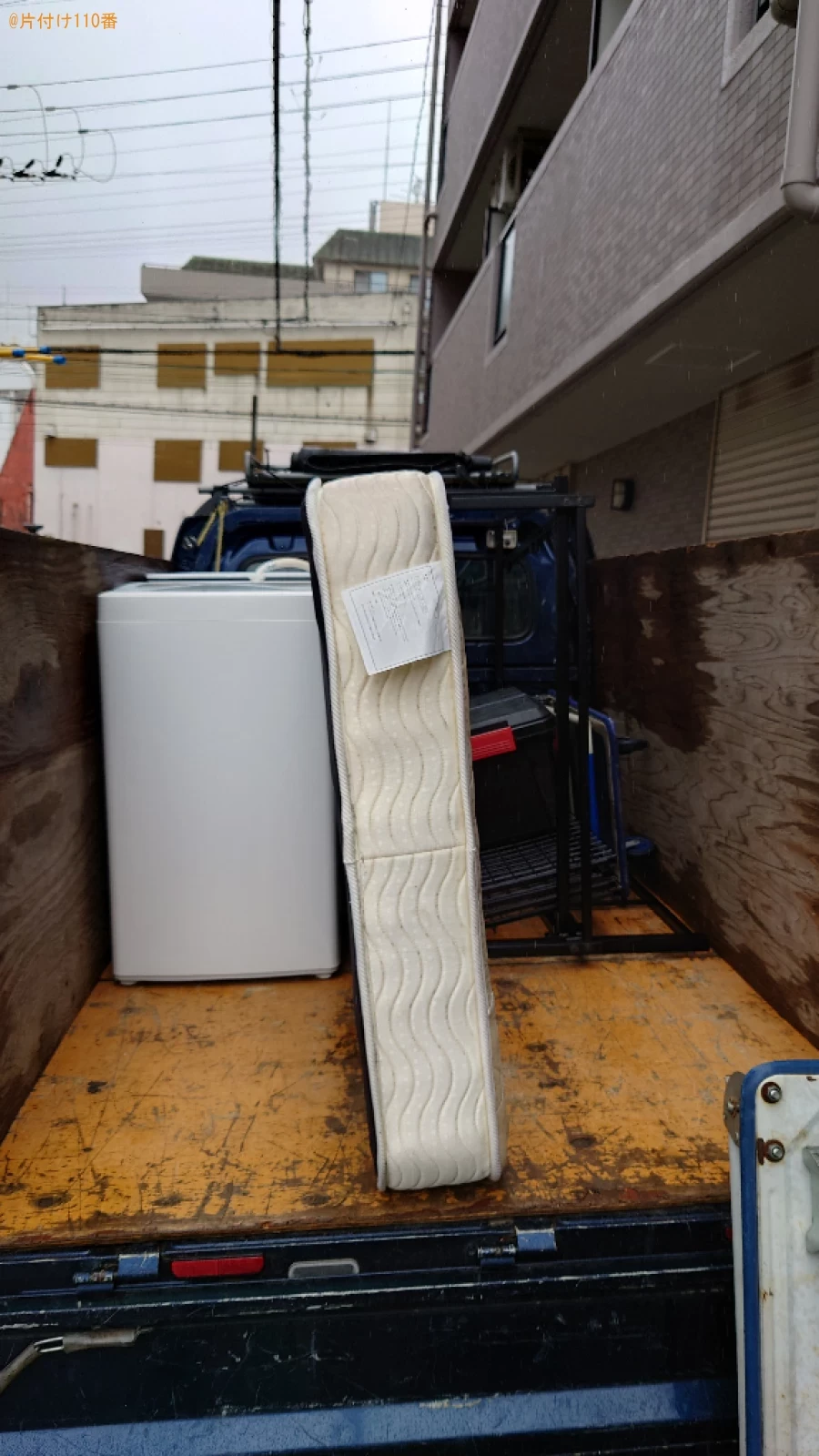 【奈良市西大寺小坊町】シングルベッド、冷蔵庫、洗濯機等の回収