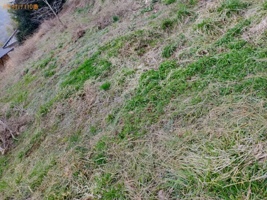 【井原市芳井町】畑の草刈り作業ご依頼　お客様の声