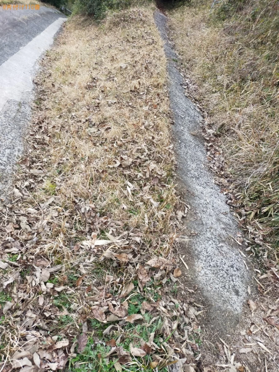 【井原市芳井町】畑の草刈り作業ご依頼　お客様の声