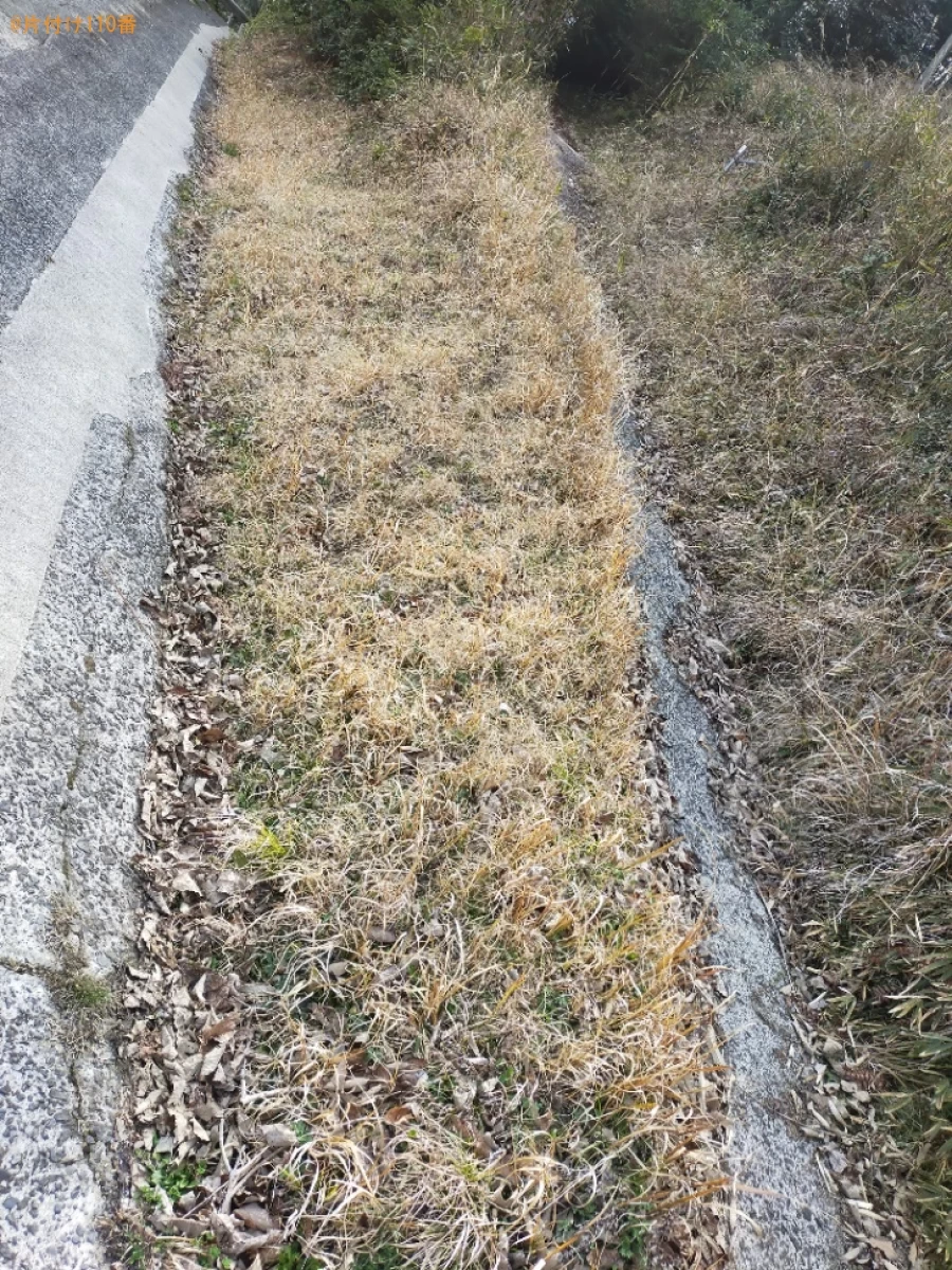 【井原市芳井町】畑の草刈り作業ご依頼　お客様の声