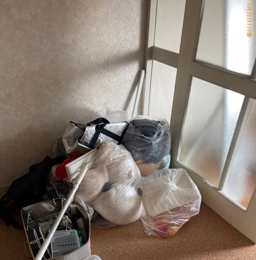 【岡山市北区】折り畳みベッド、ローテーブル、ガスコンロ等の回収