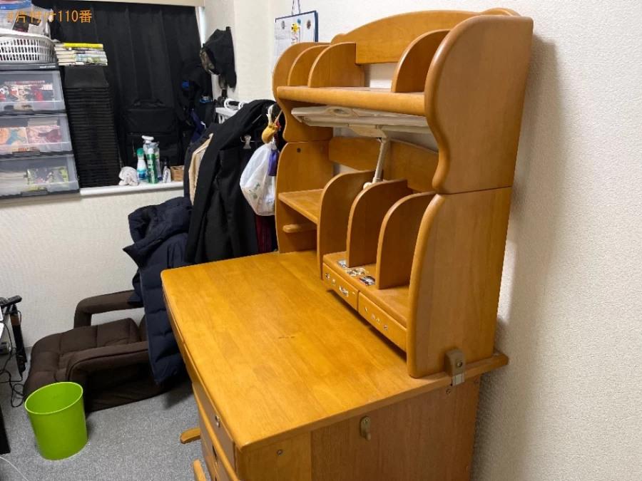 【宇治市】学習机の回収・処分ご依頼　お客様の声