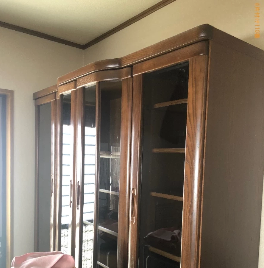 【佐賀市東与賀町】食器棚の回収・処分ご依頼　お客様の声