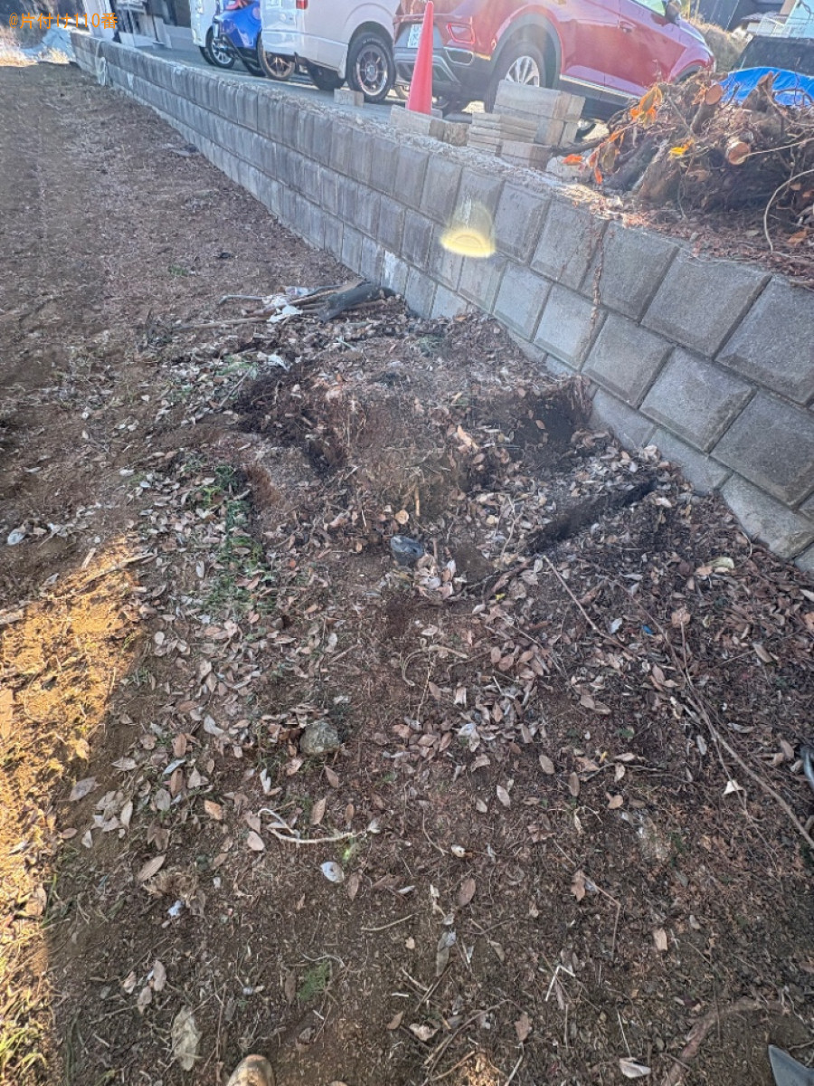 【大月市】庭石、コンクリートの回収・処分ご依頼　お客様の声