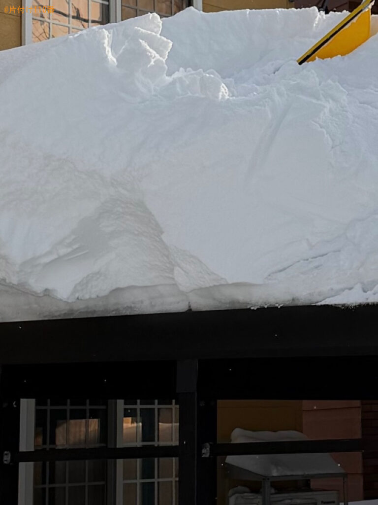 【青森市千富町】屋根の雪下ろし作業ご依頼　お客様の声