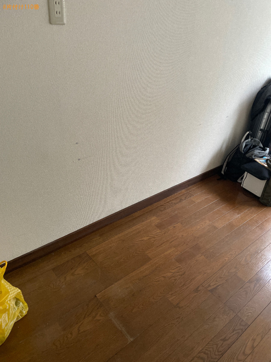 【弘前市富士見町】マットレス付きシングルベッド、冷蔵庫等の回収