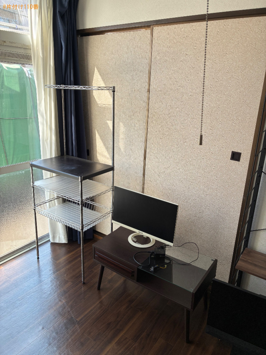 【さいたま市桜区】PCモニタ、レンジ台、ローテーブル等の回収