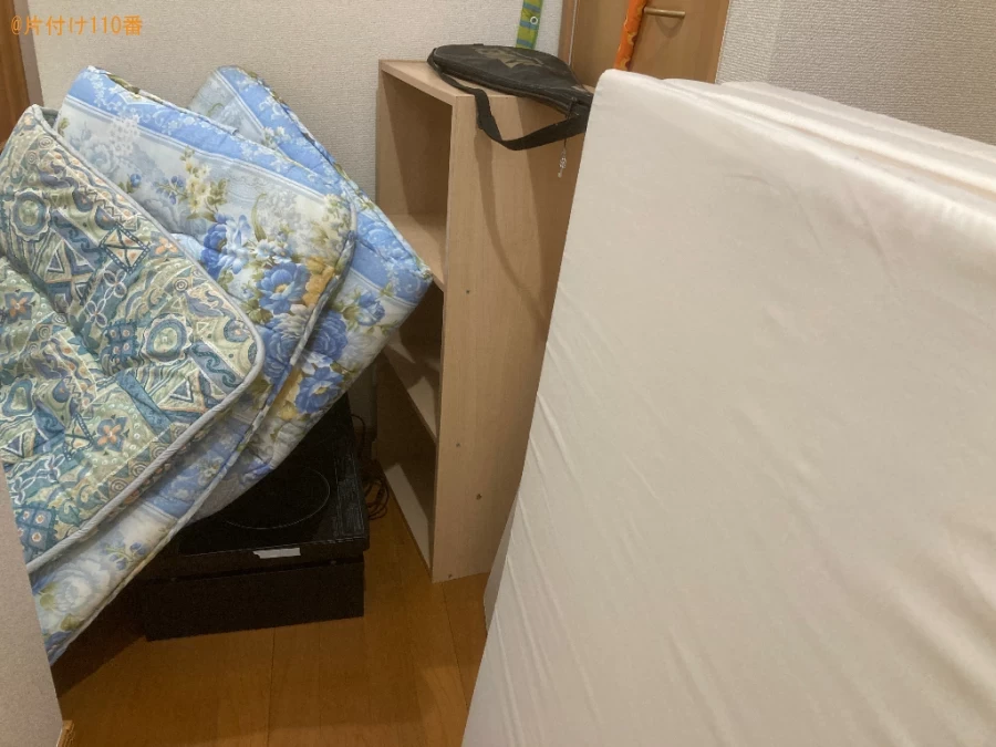 【奥州市】シングルベッドマットレス、カラーボックス、布団等の回収