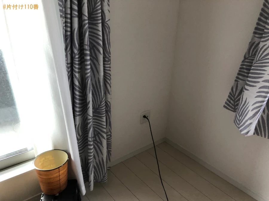 【宗像市】マットレス付きシングルベッド、テレビ、テレビ台等の回収