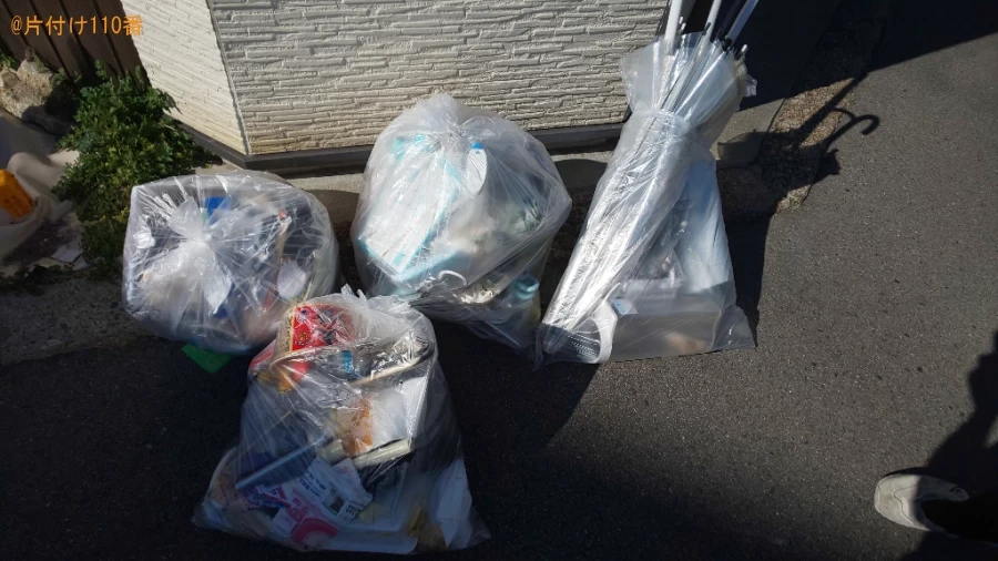 【大阪市東成区】傘、一般ごみ等の回収・処分ご依頼　お客様の声