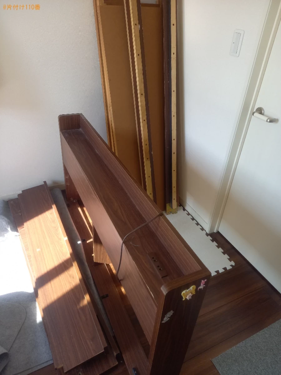 【千葉市稲毛区】マットレス付きダブルベッドの回収・処分ご依頼