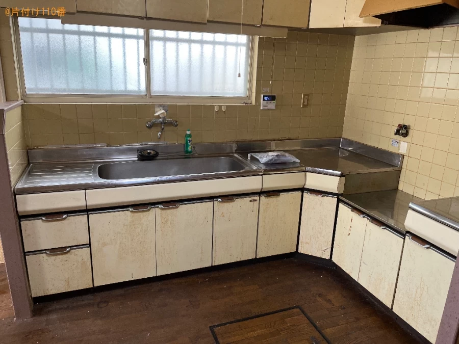 【大津市】冷蔵庫、ラック、一般ごみ等の回収とキッチンクリーニング