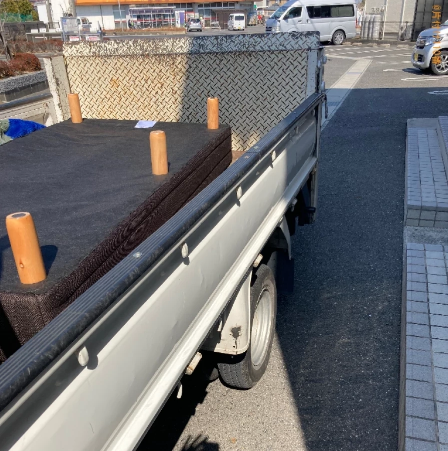 【山陽小野田市】マットレス付きシングルベッドの回収・処分ご依頼