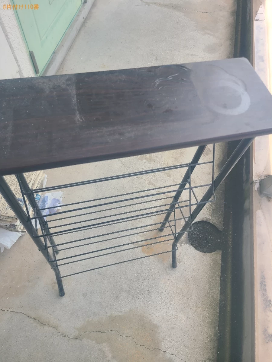 【高松市宮脇町】マットレス付きシングルベッド、ラック等の回収