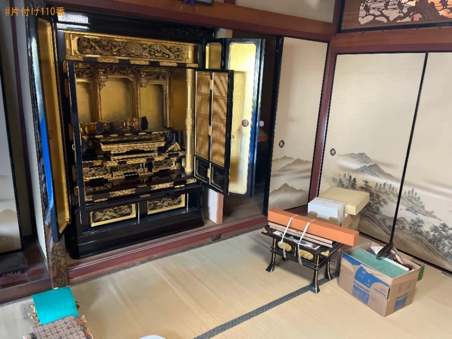 【栗東市】仏壇、仏具の回収・処分ご依頼　お客様の声