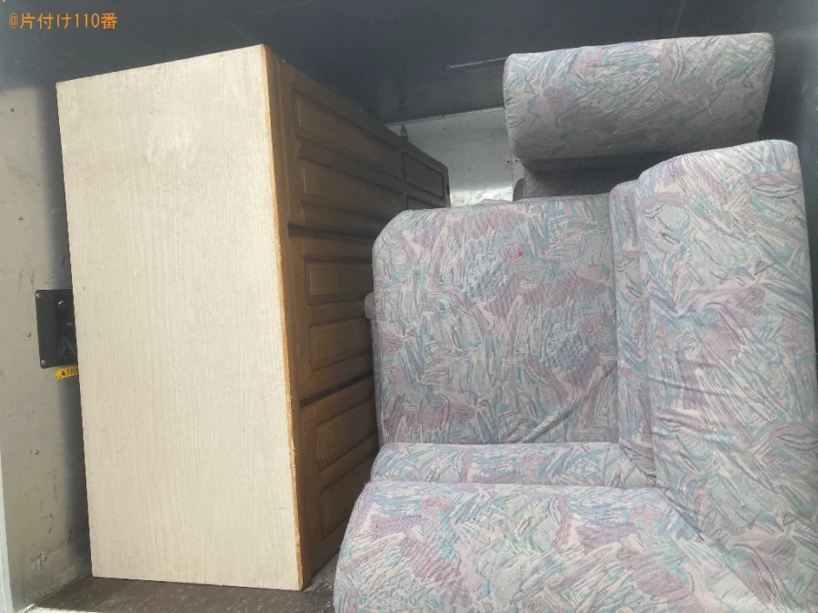 【奥州市】婚礼タンス、四人掛けソファー等の回収・処分ご依頼