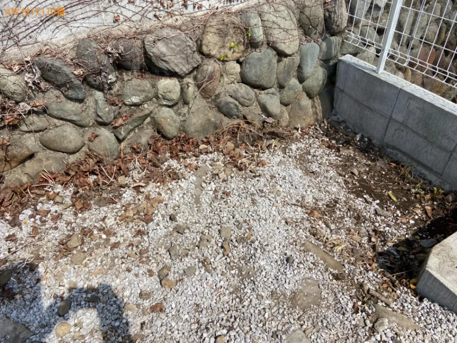 【愛甲郡愛川町】庭石の回収・処分ご依頼　お客様の声