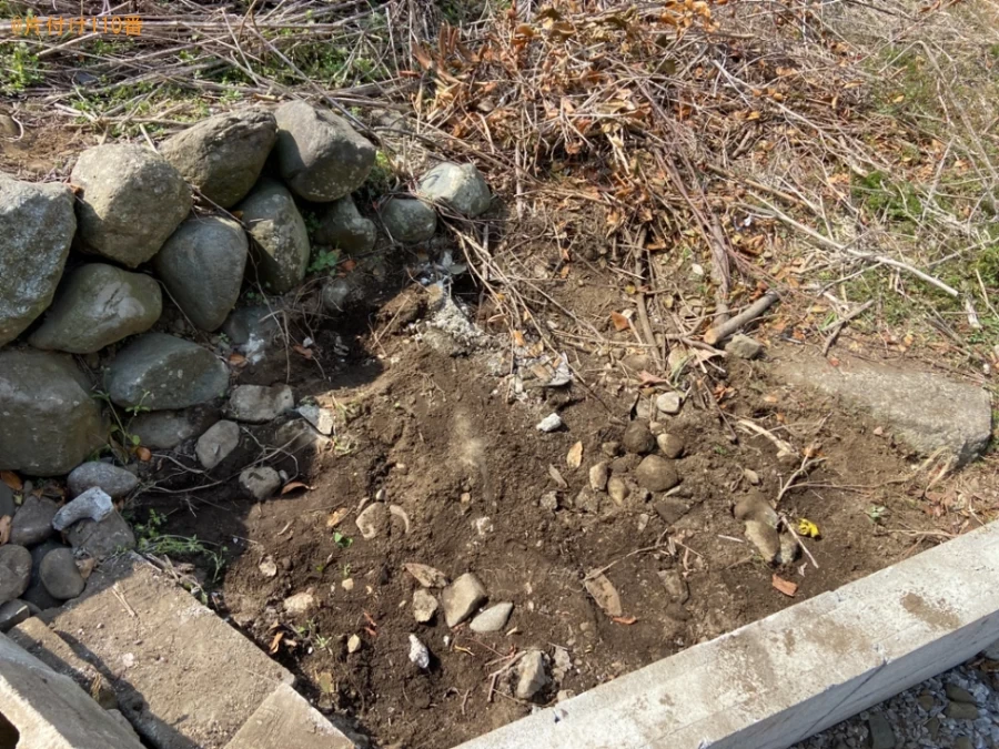 【愛甲郡愛川町】庭石の回収・処分ご依頼　お客様の声