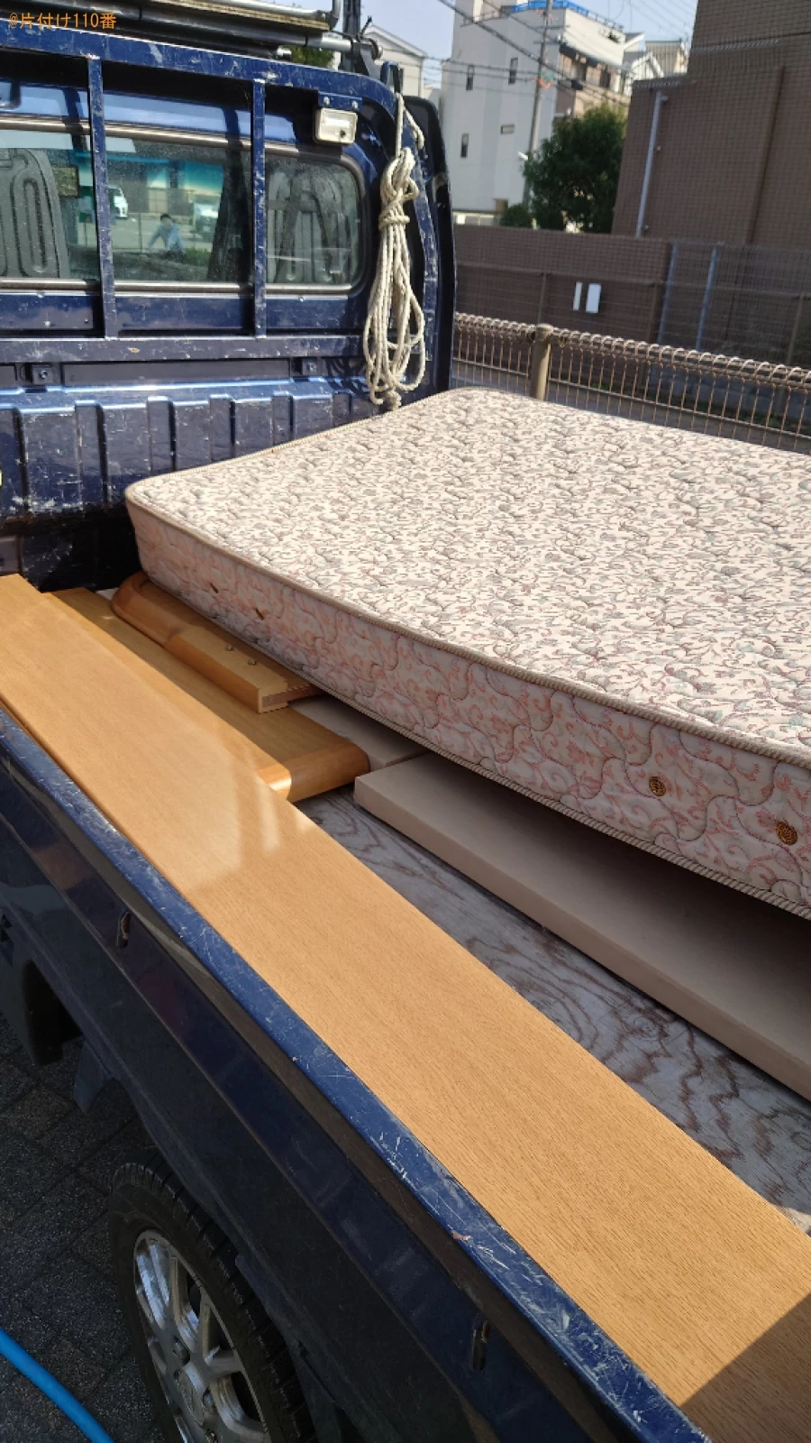 【大阪市東淀川区】マットレス付きシングルベッドの回収・処分ご依頼